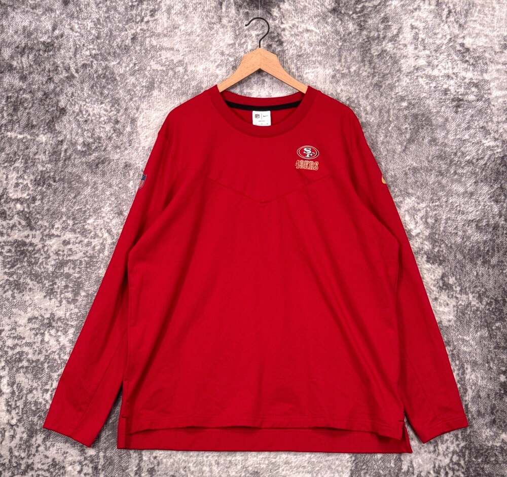 Nike Sweatshirt XL Mens San Francisco 49ers On Field Red Pullover